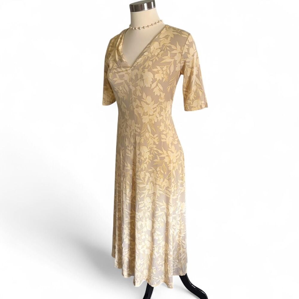 Preston-york Women's Gold and Cream Dress